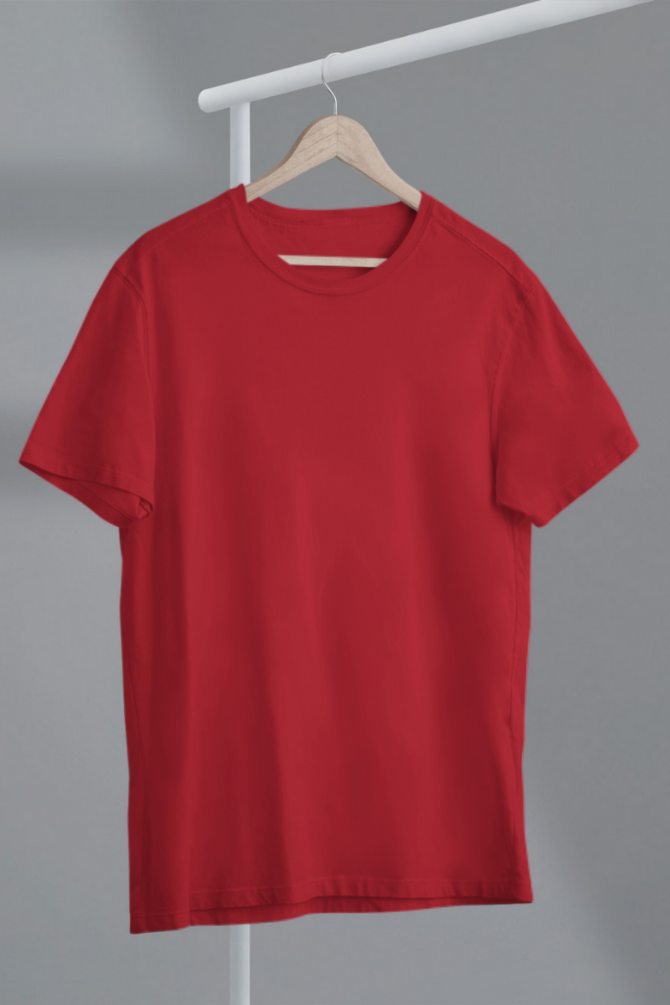 Red T-Shirt For Women - WowWaves - 3