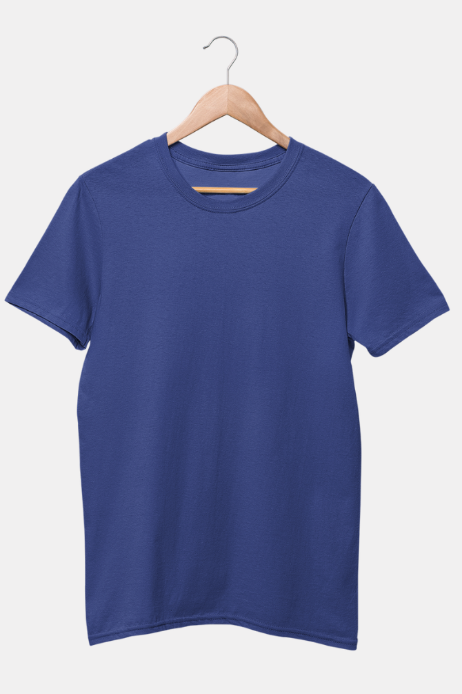 Royal Blue T-Shirt For Women - WowWaves - 4