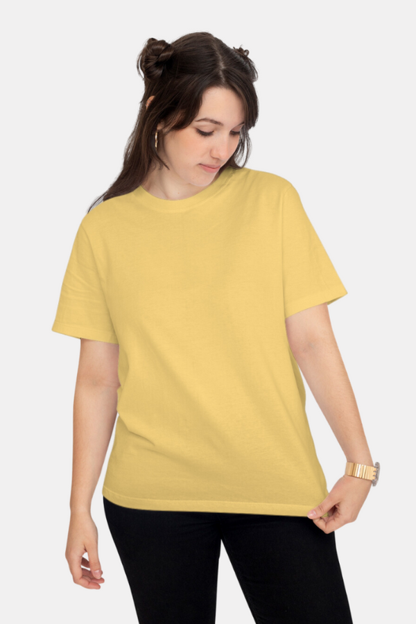 Yellow T-Shirt For Women - WowWaves
