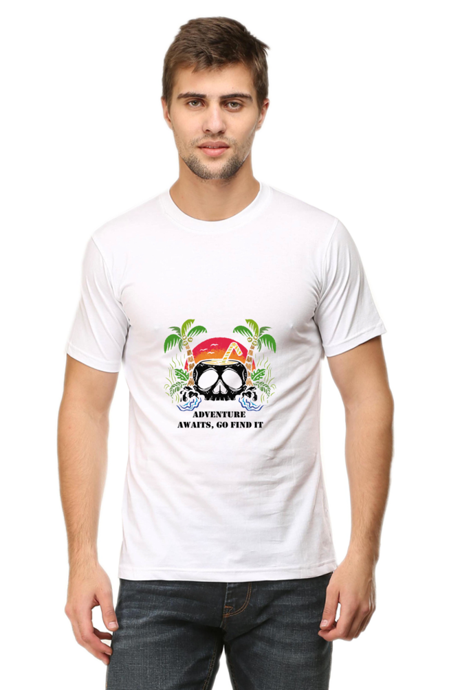 Hawaiian Beach Printed T-Shirt For Men - WowWaves - 14