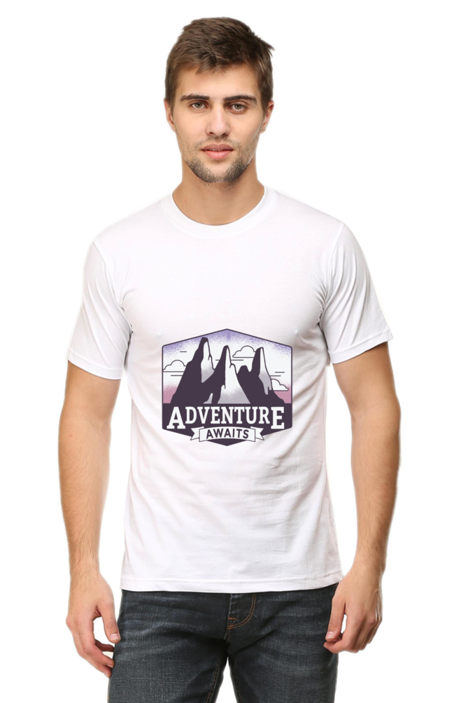 Adventure Awaits Printed T-Shirt For Men - WowWaves - 10
