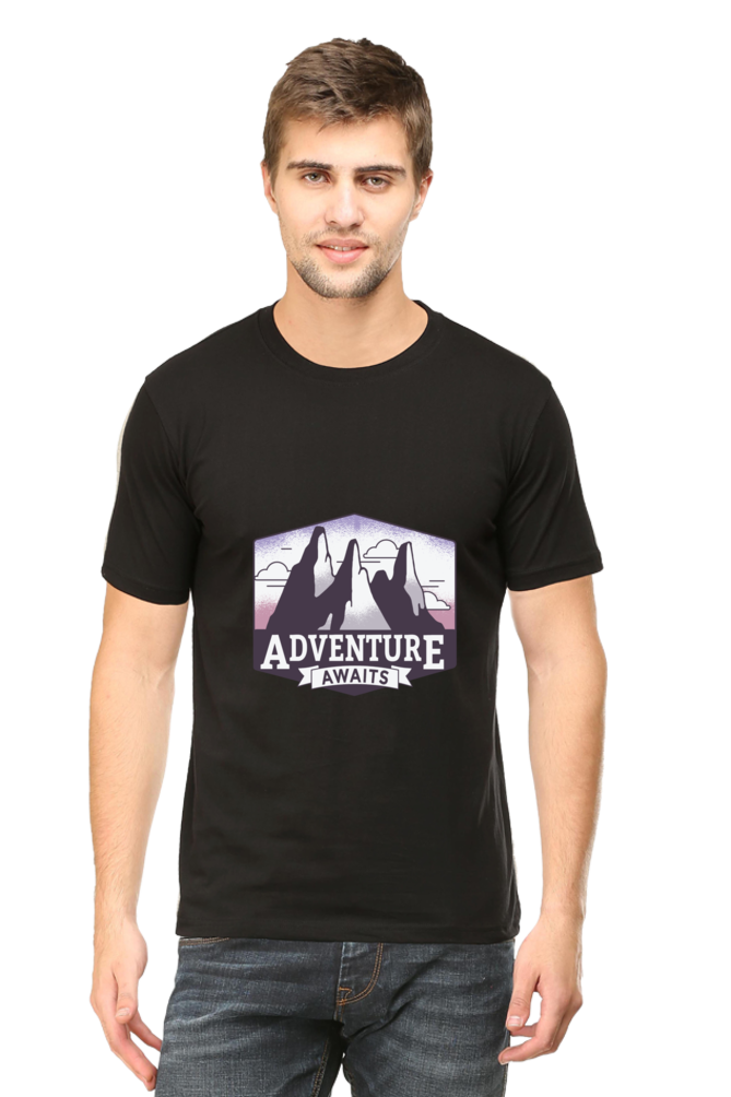 Adventure Awaits Printed T-Shirt For Men - WowWaves - 13