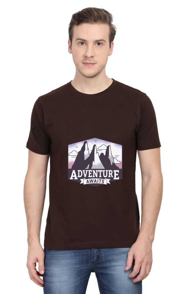 Adventure Awaits Printed T-Shirt For Men - WowWaves - 11