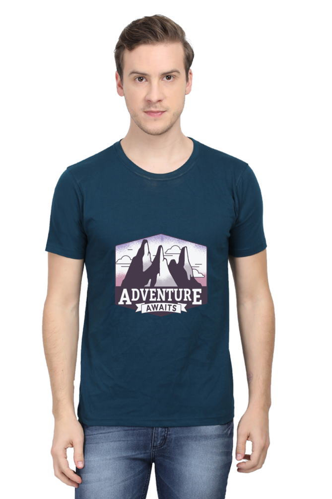 Adventure Awaits Printed T-Shirt For Men - WowWaves - 15