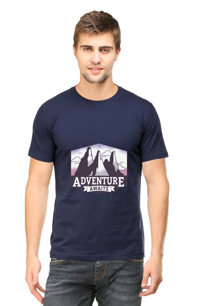 Adventure Awaits Printed T-Shirt For Men - WowWaves - 9