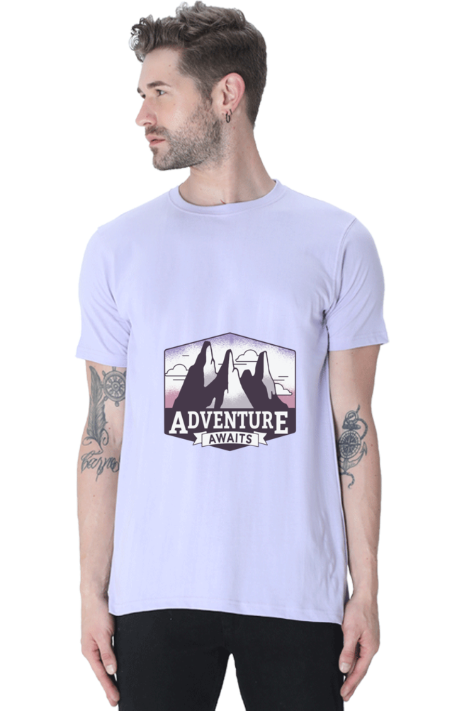 Adventure Awaits Printed T-Shirt For Men - WowWaves - 12