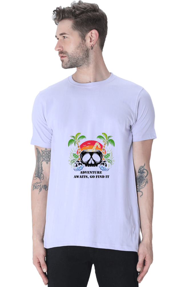 Hawaiian Beach Printed T-Shirt For Men - WowWaves - 13