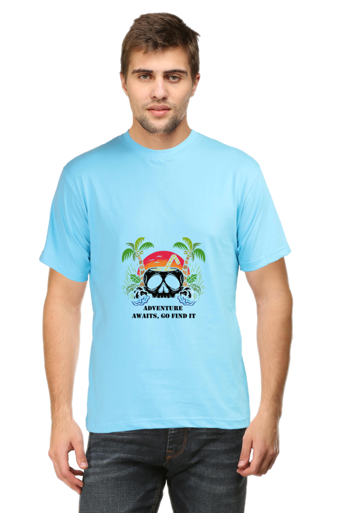 Hawaiian Beach Printed T-Shirt For Men - WowWaves - 9