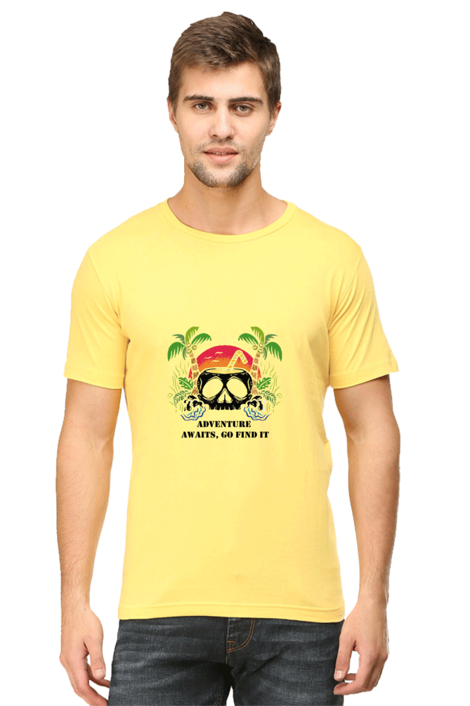 Hawaiian Beach Printed T-Shirt For Men - WowWaves - 8