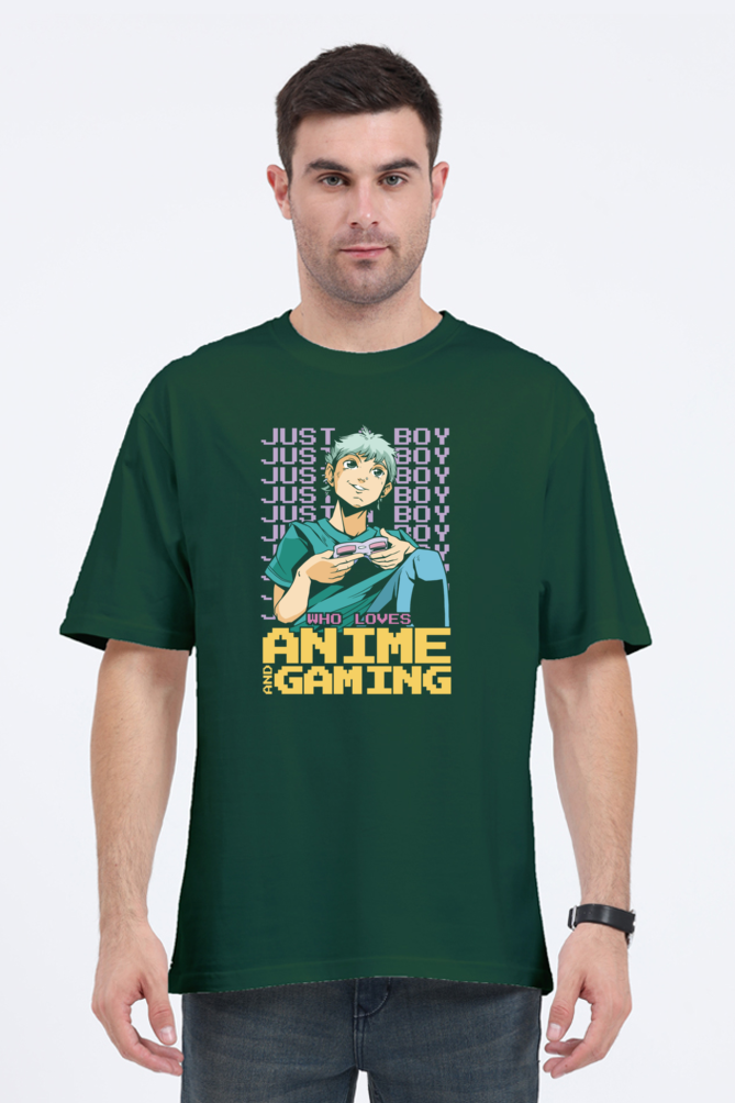 Anime Gamer Printed Oversized T-Shirt For Men - WowWaves - 6