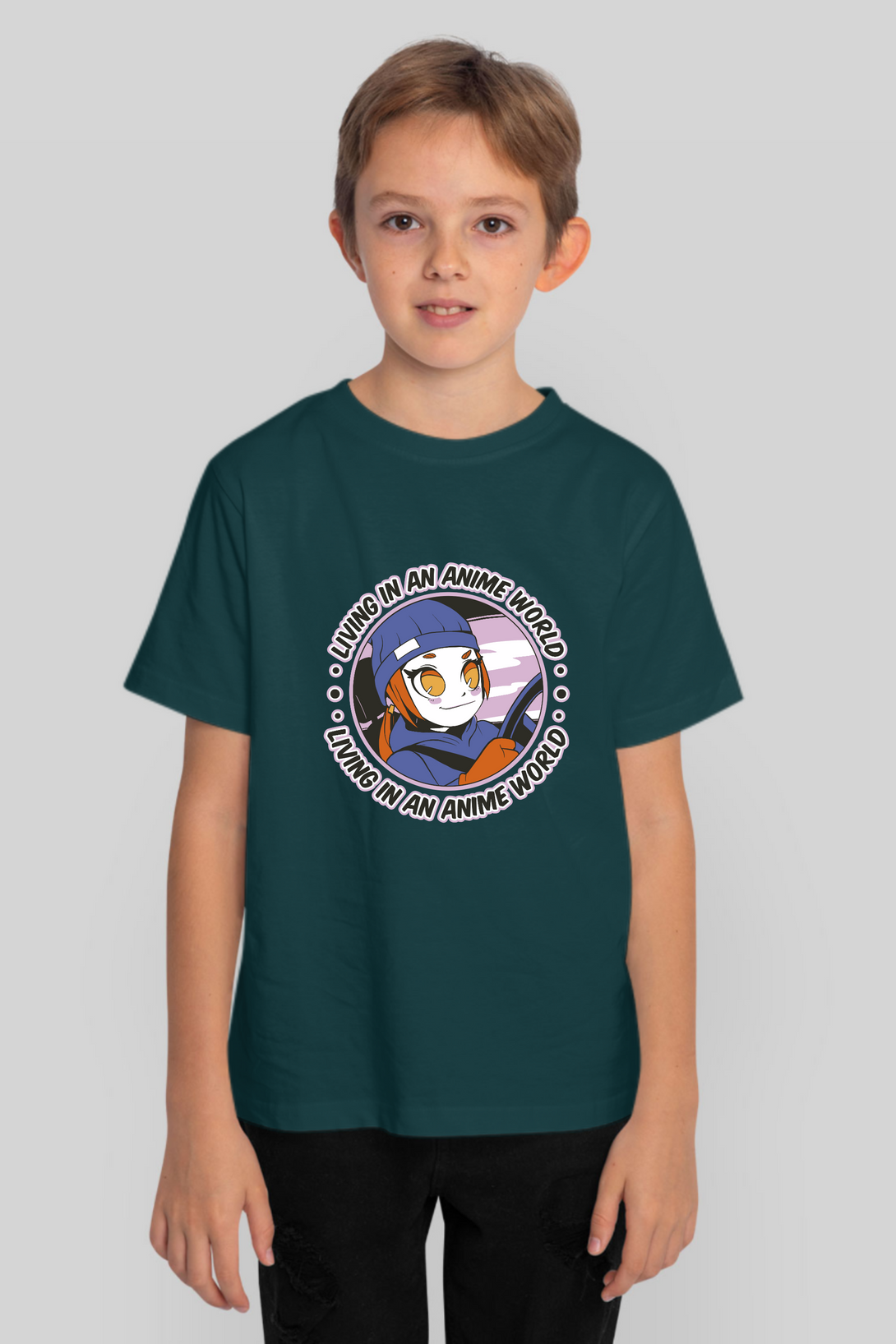 Cute Girl Driving Printed T-Shirt For Boy - WowWaves - 9