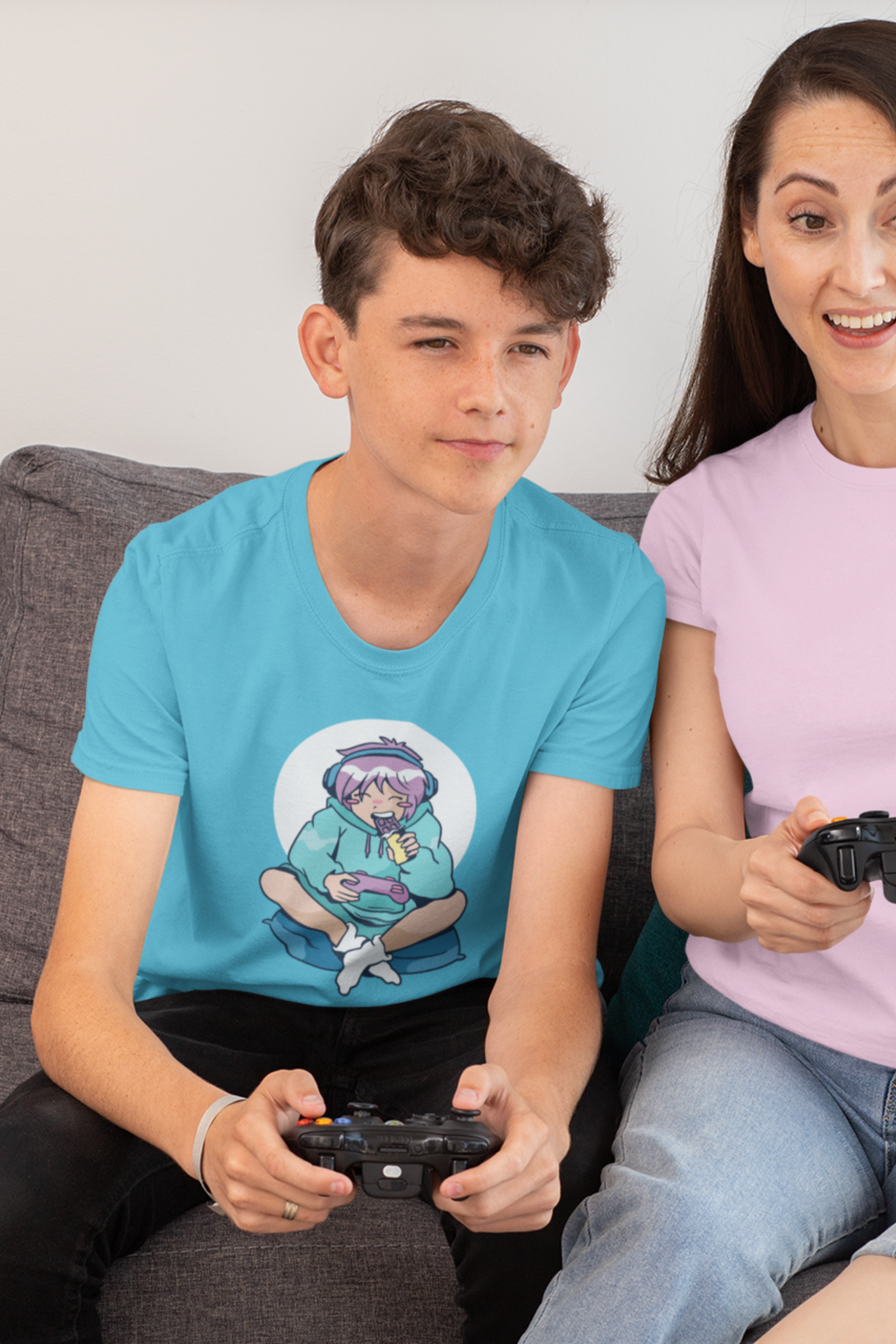 Gamer Anime Printed T-Shirt For Boy - WowWaves - 4
