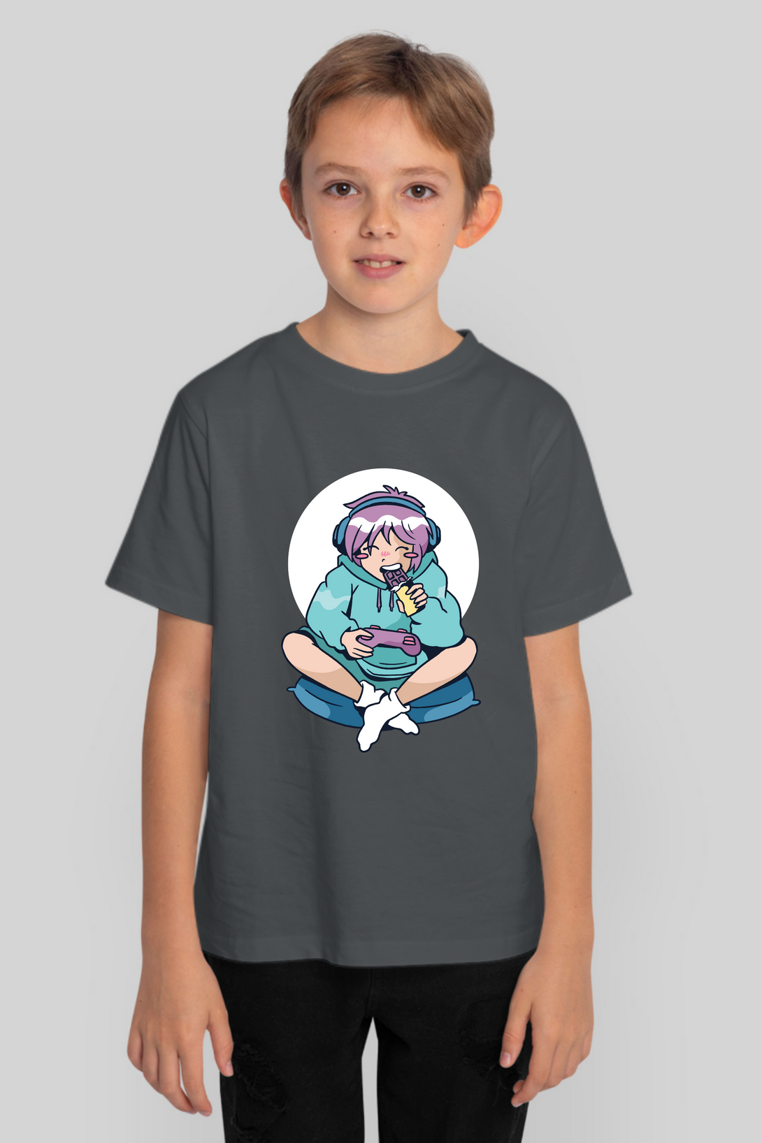 Gamer Anime Printed T-Shirt For Boy - WowWaves - 9