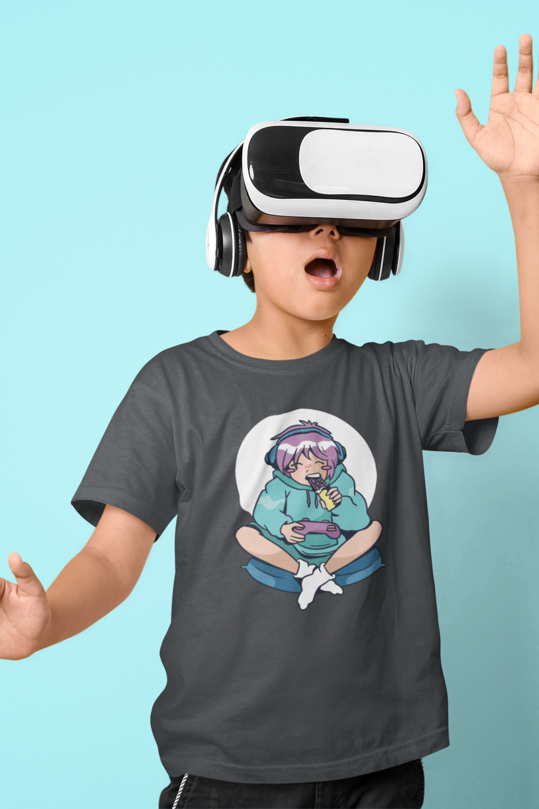 Gamer Anime Printed T-Shirt For Boy - WowWaves - 6
