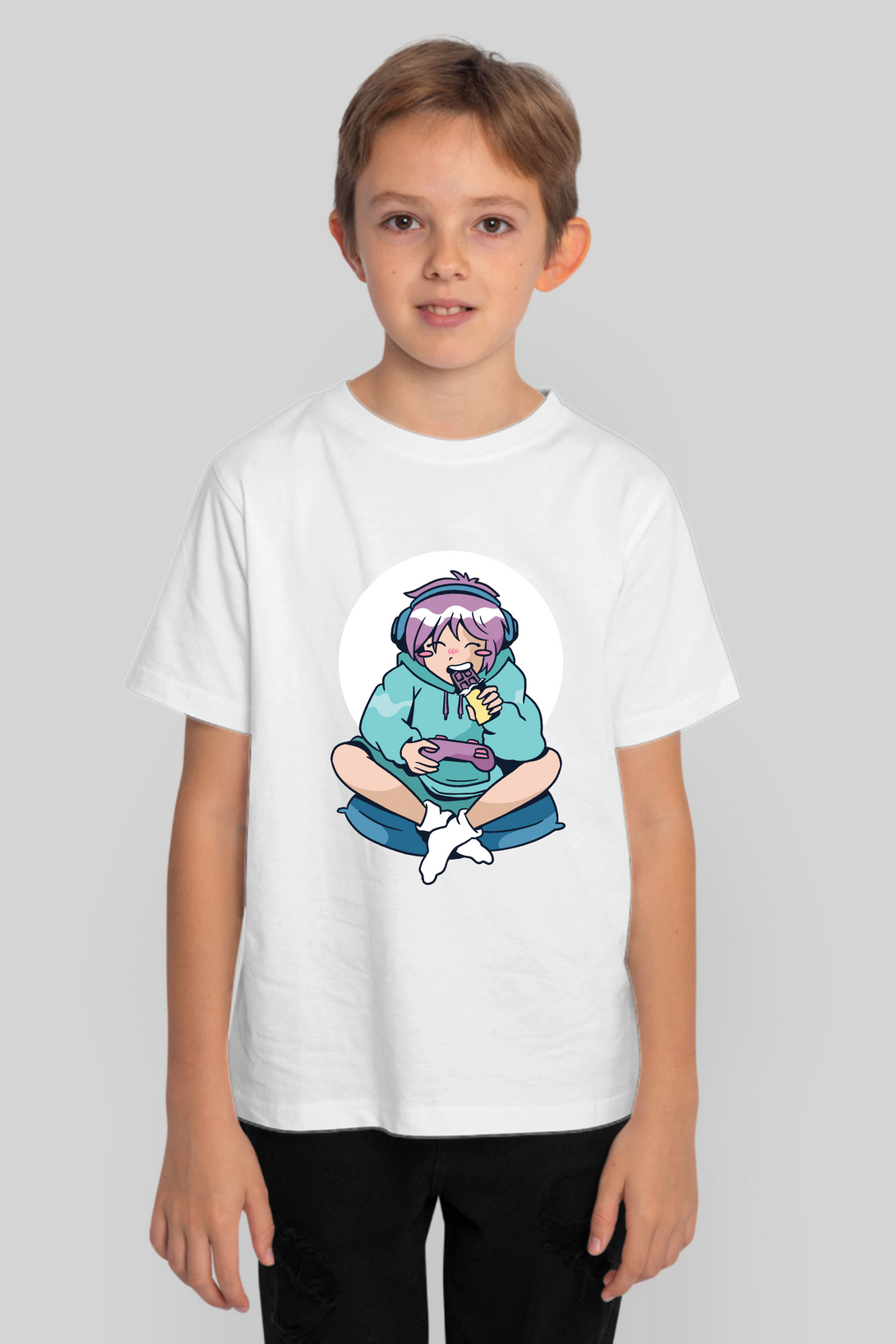 Gamer Anime Printed T-Shirt For Boy - WowWaves - 7