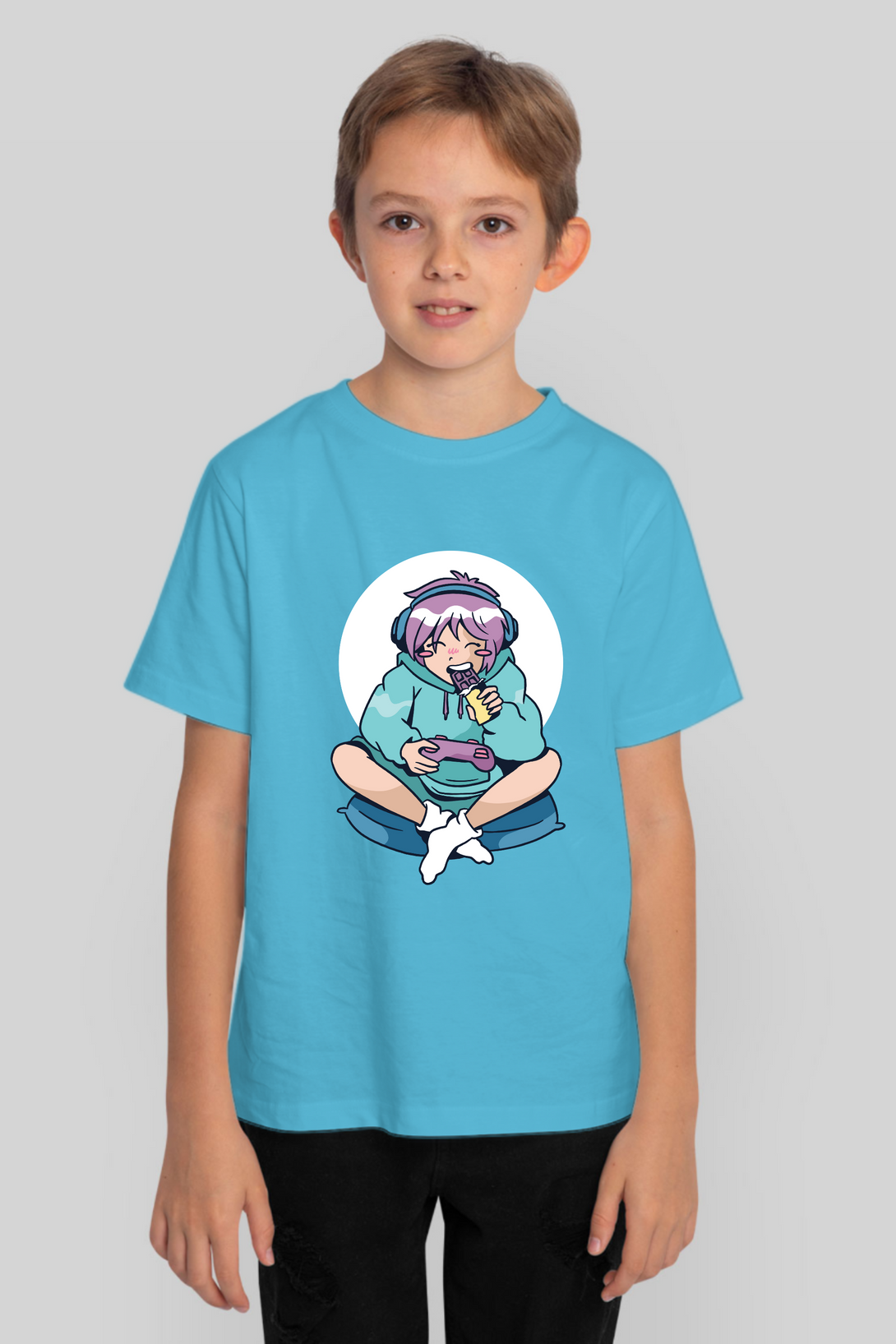 Gamer Anime Printed T-Shirt For Boy - WowWaves - 8
