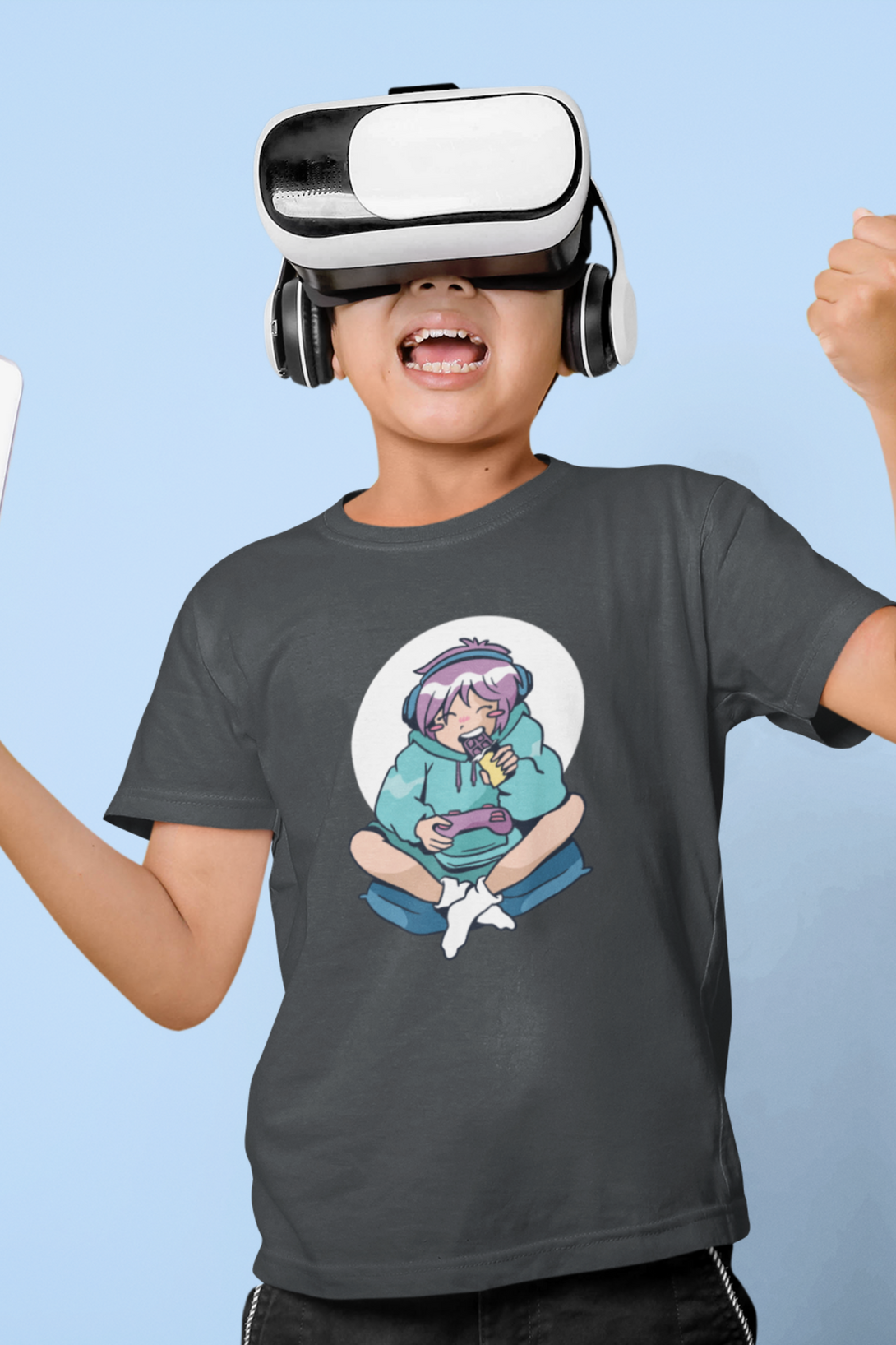 Gamer Anime Printed T-Shirt For Boy - WowWaves - 2