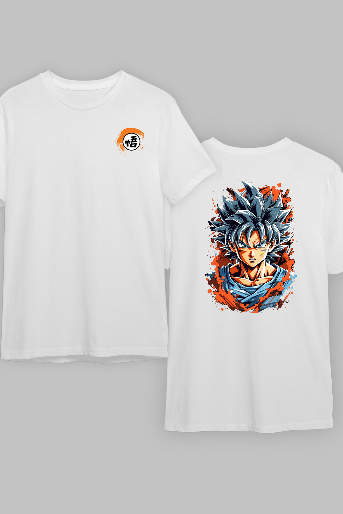Anime Goku Printed Oversized T-Shirt For Men - WowWaves - 2