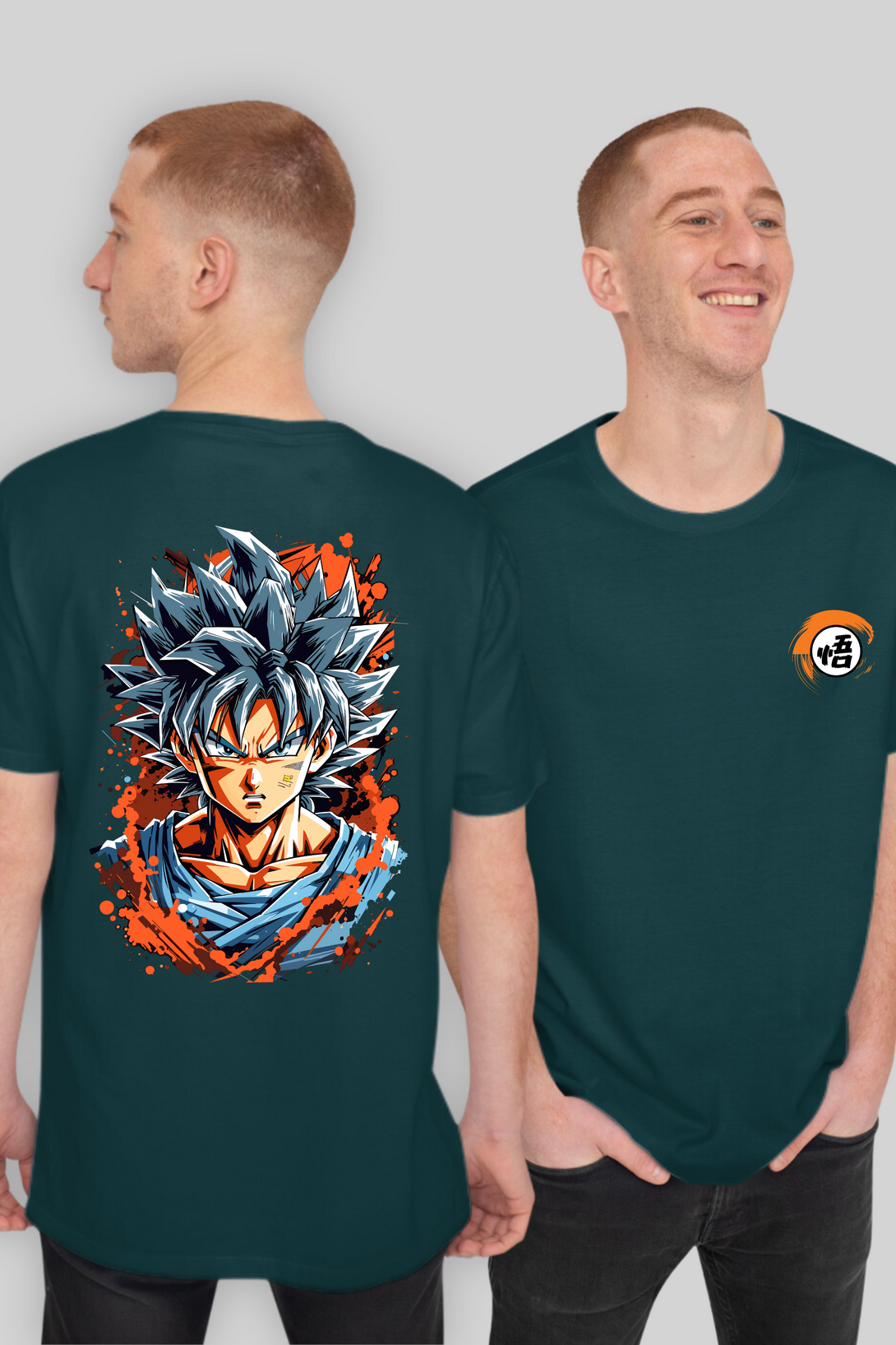 Anime Goku Printed Oversized T-Shirt For Men - WowWaves - 3