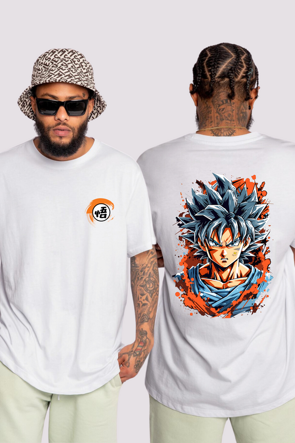 Anime Goku Printed Oversized T-Shirt For Men - WowWaves