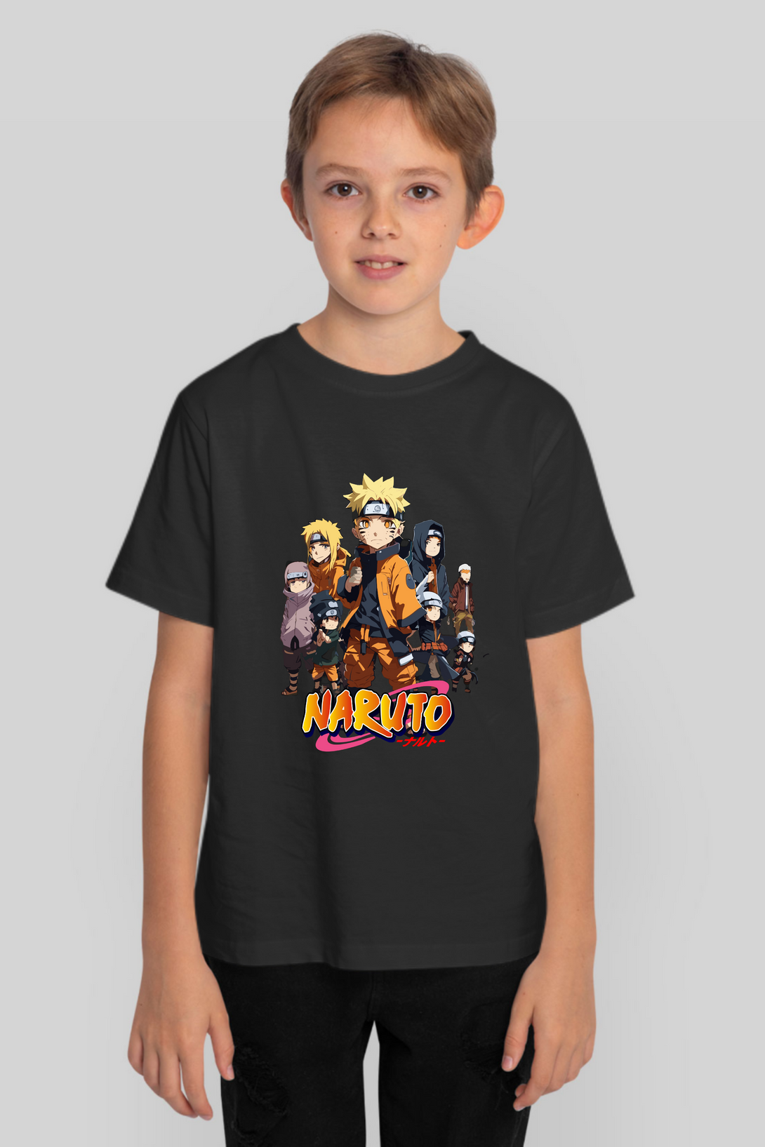 Anime Tiny Naruto Printed T-Shirt For Boy - WowWaves - 8