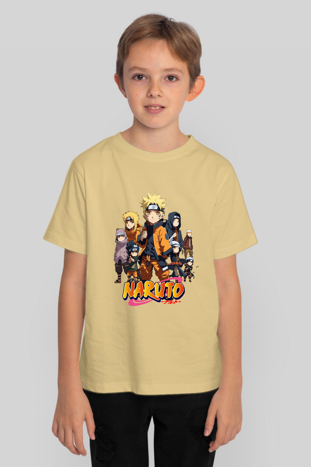 Anime Tiny Naruto Printed T-Shirt For Boy - WowWaves - 9