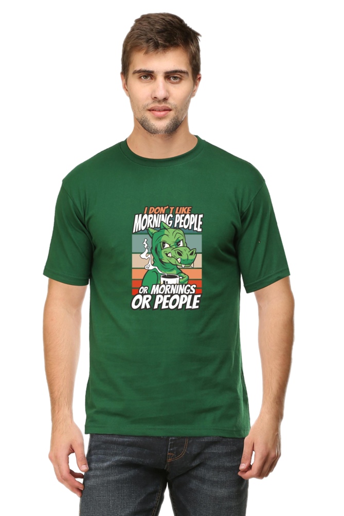 Introvert Dinosaur Printed T-Shirt For Men - WowWaves - 9