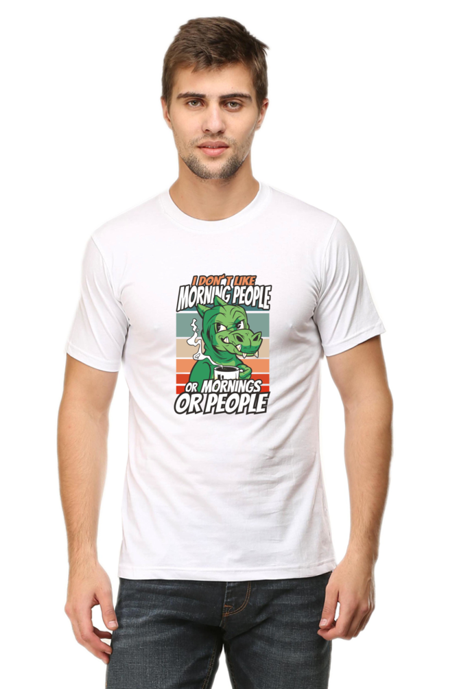 Introvert Dinosaur Printed T-Shirt For Men - WowWaves - 7