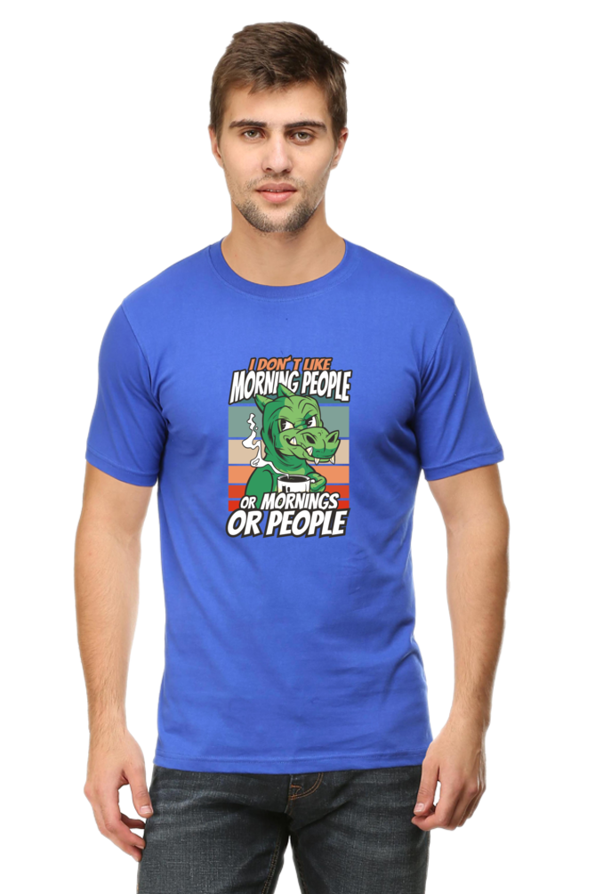 Introvert Dinosaur Printed T-Shirt For Men - WowWaves - 10