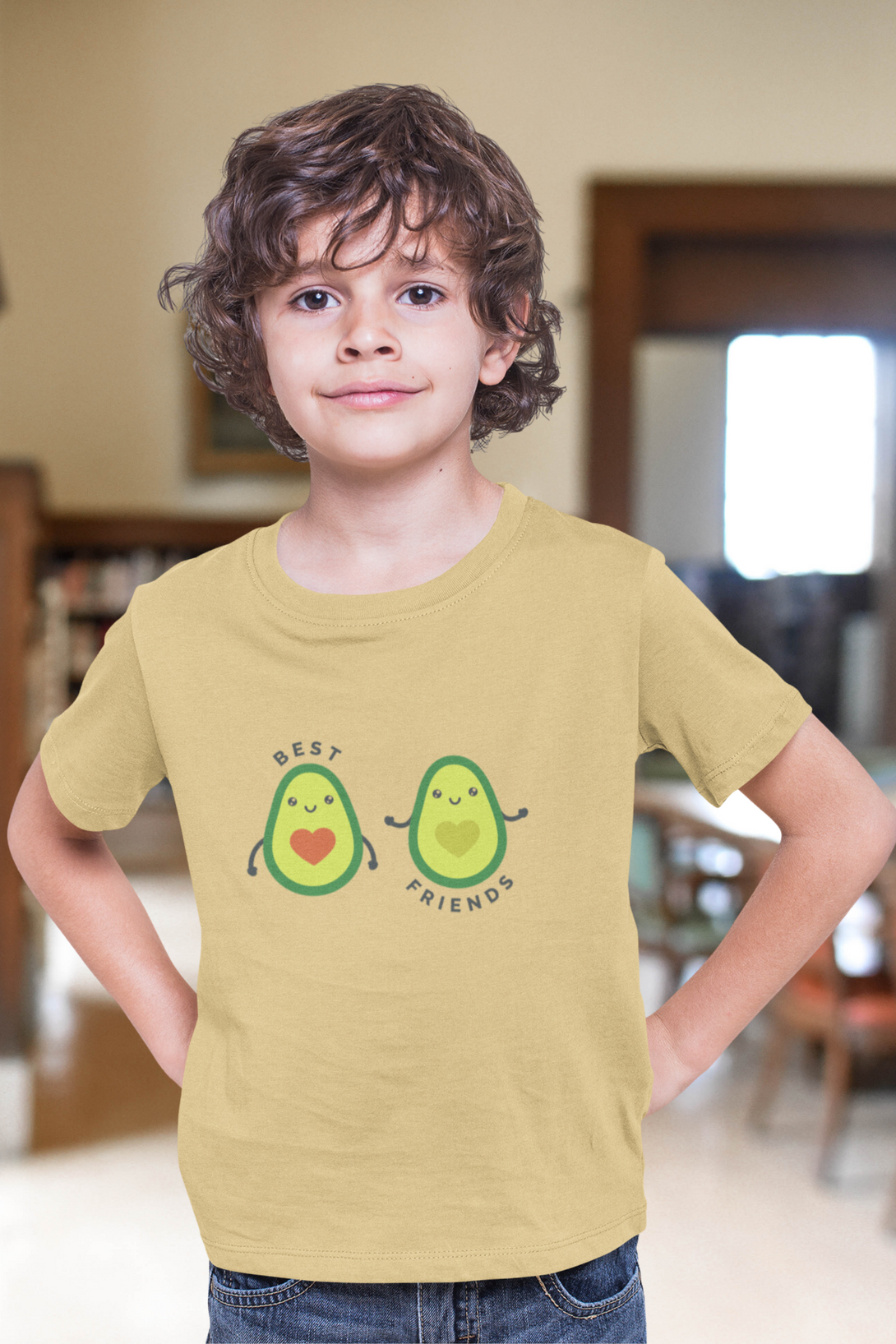 Avocado Friends Printed T-Shirt For Boy - WowWaves - 6