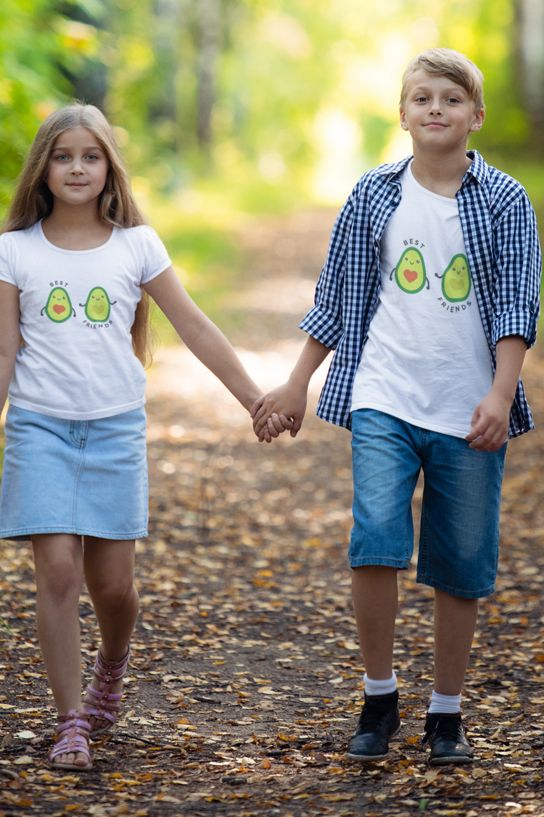 Avocado Friends Printed T-Shirt For Boy - WowWaves
