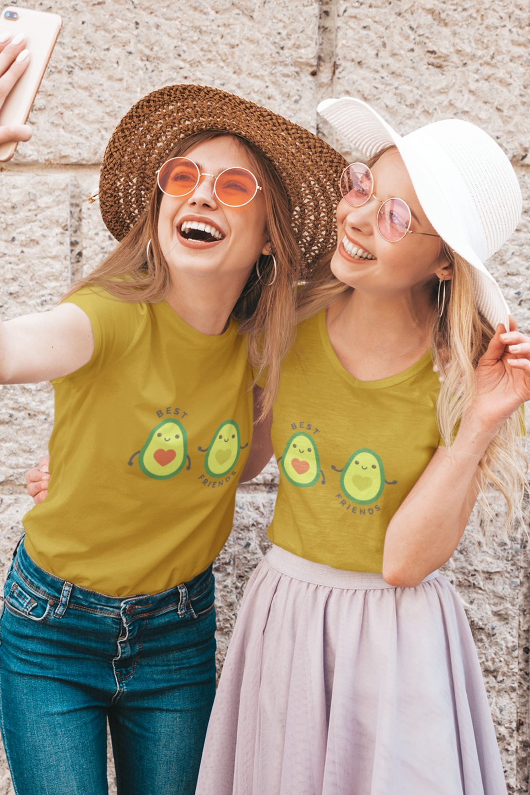 Avocado Friends Printed T-Shirt For Women - WowWaves - 4