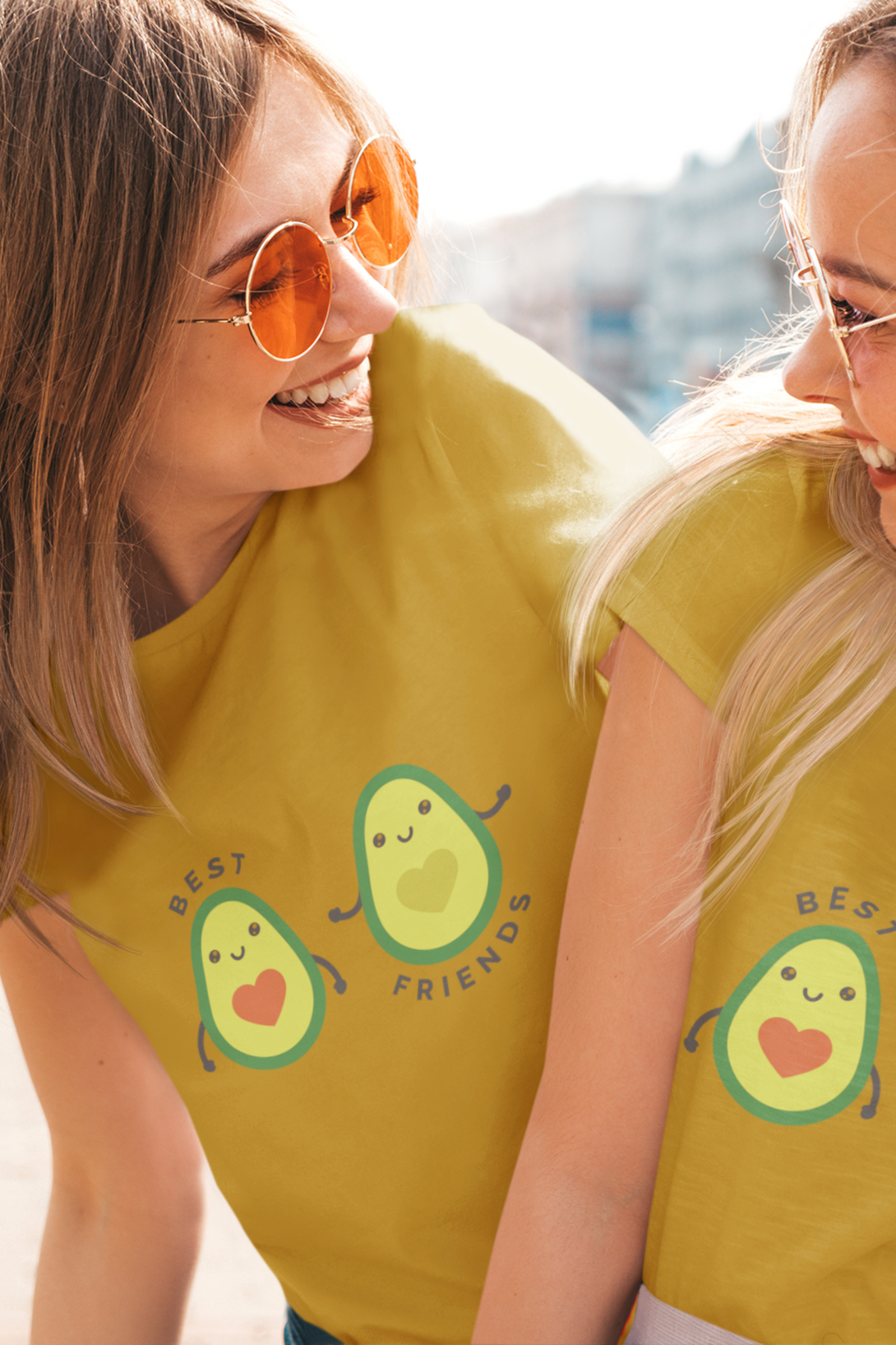 Avocado Friends Printed T-Shirt For Women - WowWaves - 5
