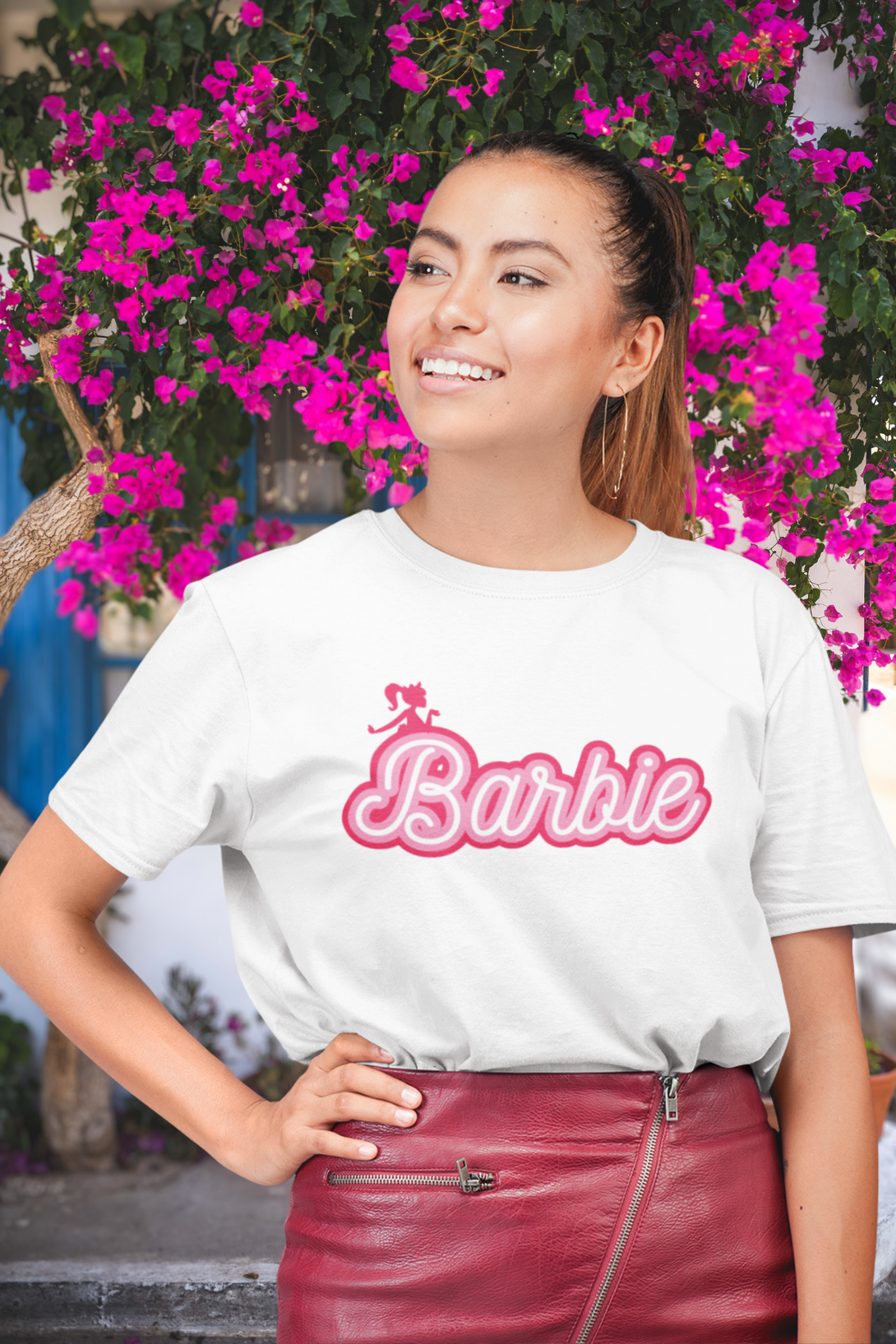 Barbie Printed Oversized T-Shirt For Women - WowWaves - 3