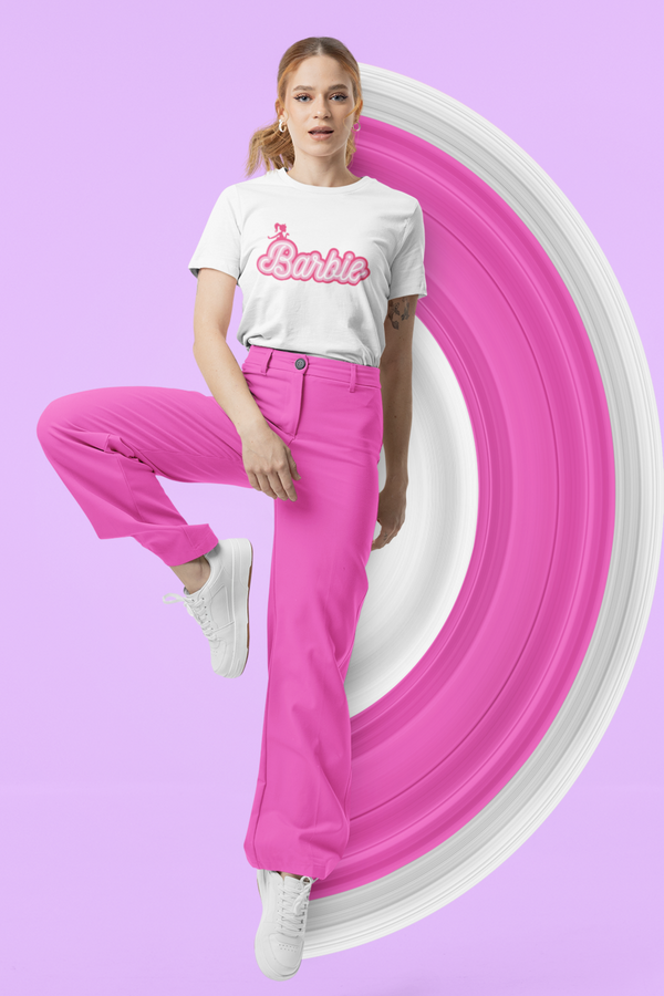 Barbie Printed T-Shirt For Women - WowWaves