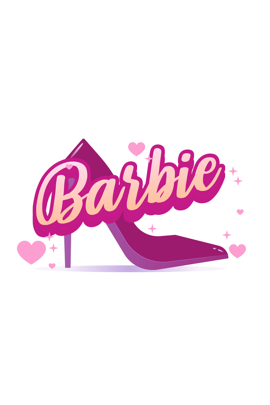 Barbie Sandal Printed Oversized T-Shirt For Women - WowWaves - 1