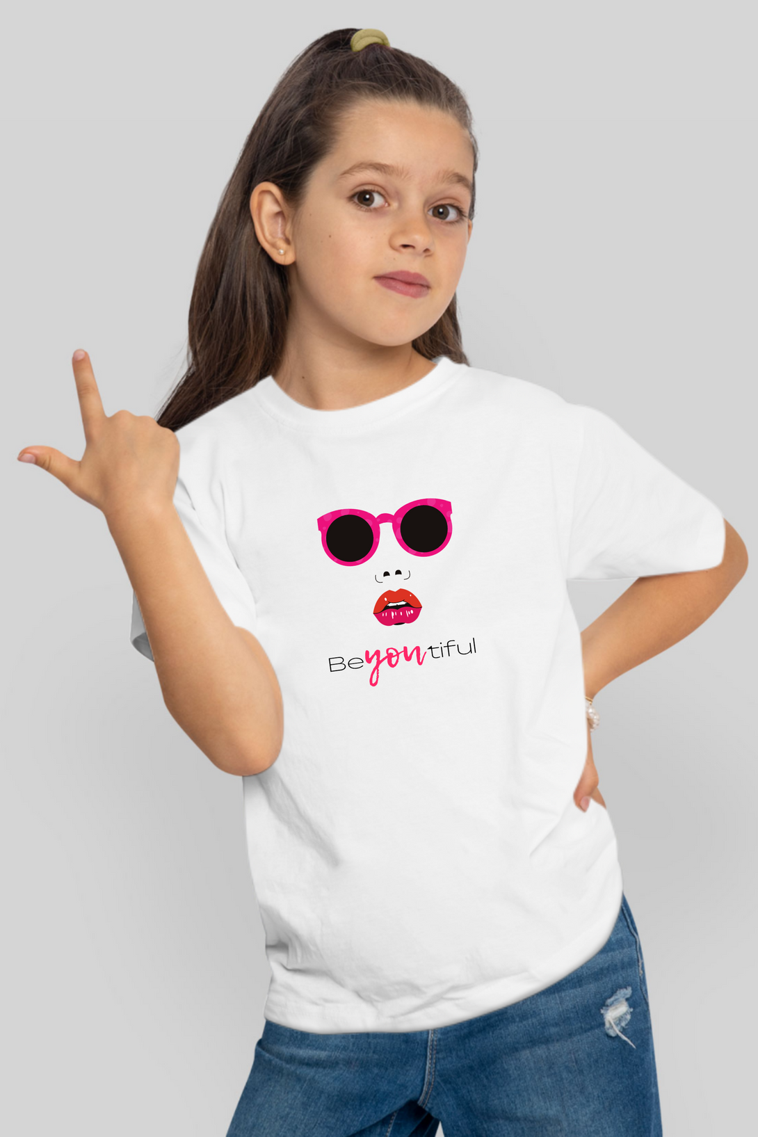 Barbie White Printed T-Shirt For Girl - WowWaves - 4