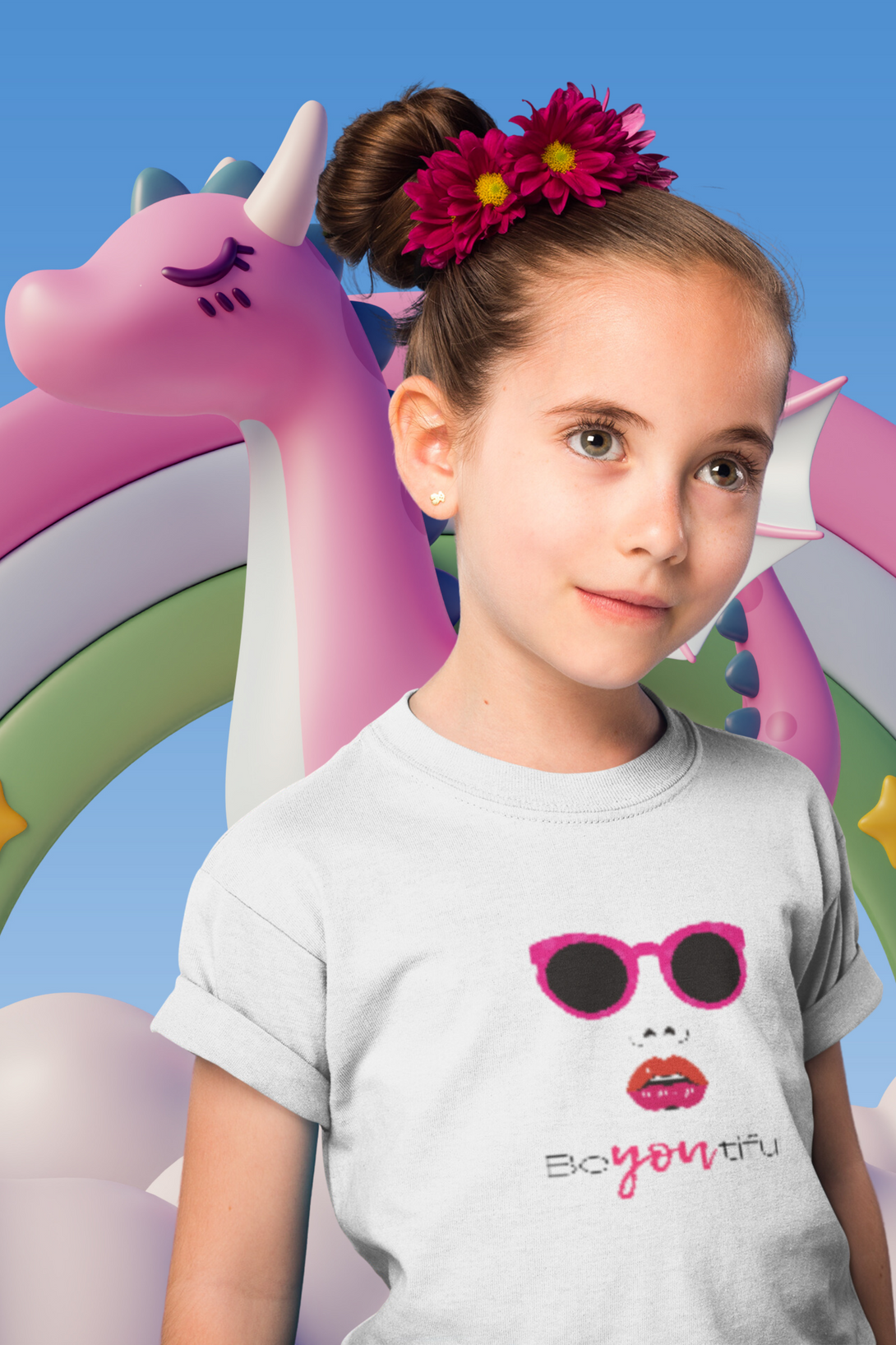 Barbie White Printed T-Shirt For Girl - WowWaves - 3