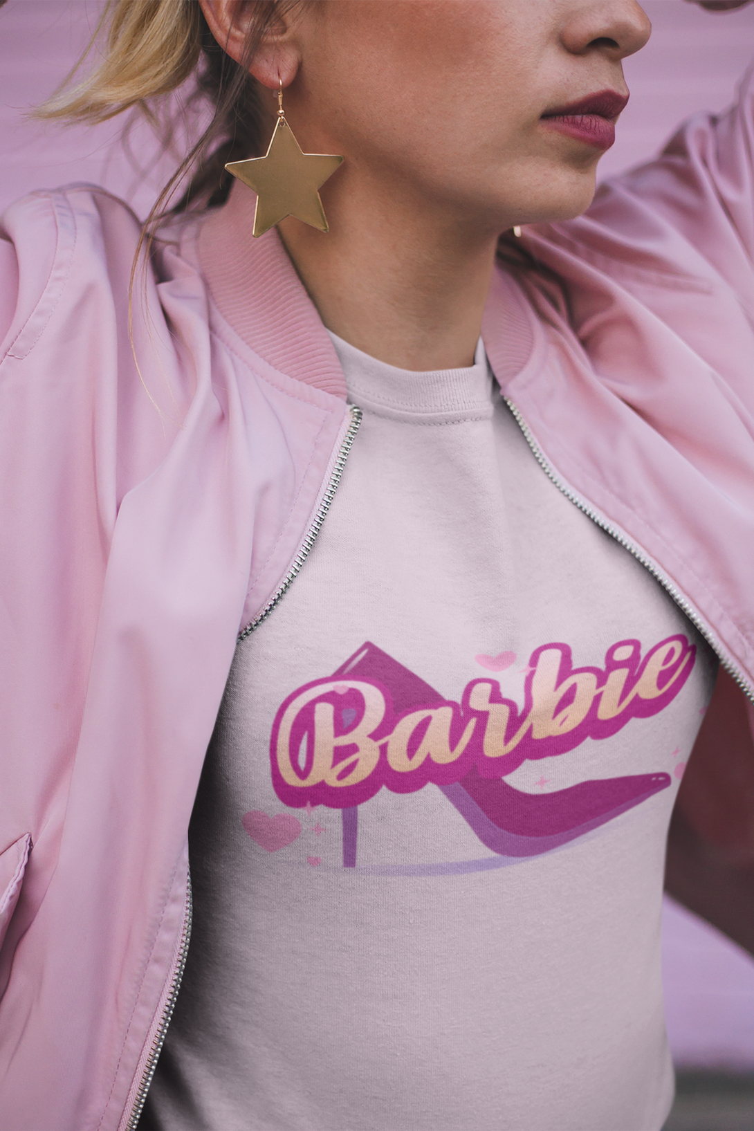 Barbie Sandal Printed T-Shirt For Women - WowWaves - 5