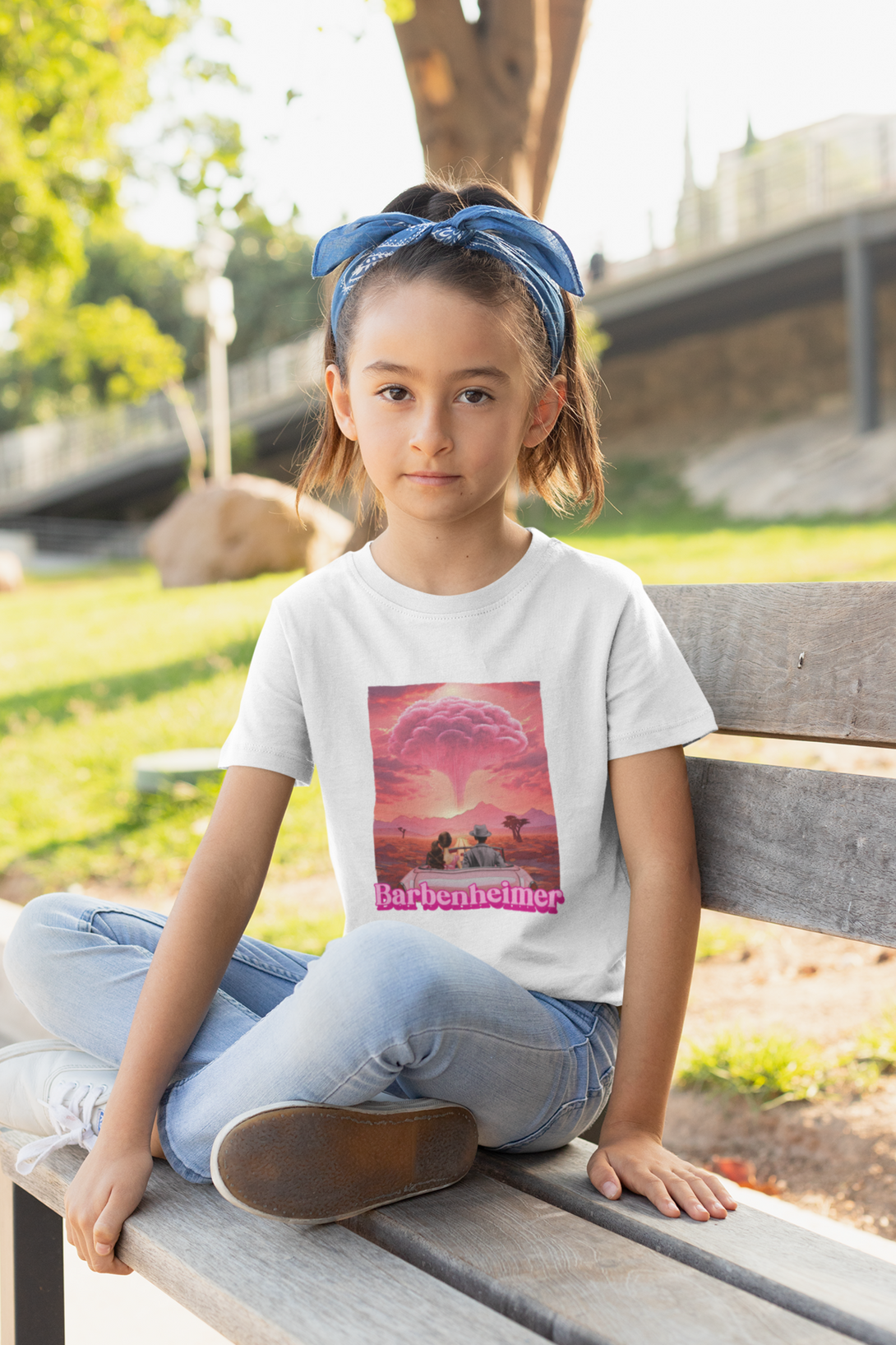 Barbienheimer Printed T-Shirt For Girl - WowWaves - 2