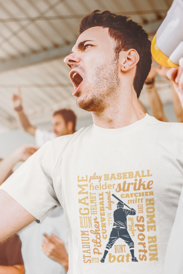 Baseball Ace Printed T-Shirt For Men - WowWaves