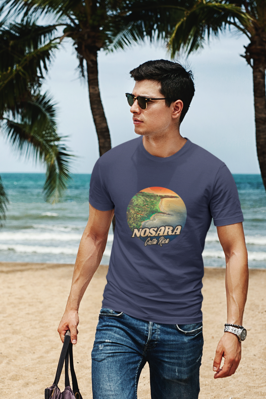 Beach Life Bliss Printed T-Shirt For Men - WowWaves - 4