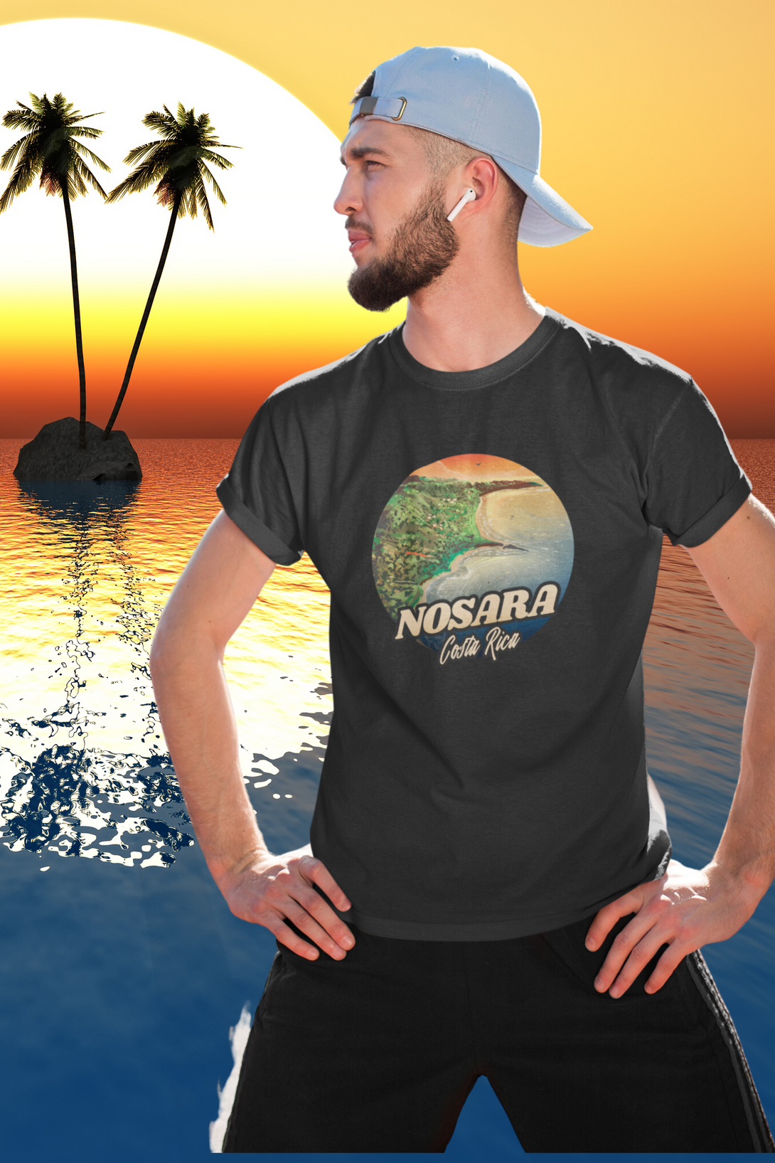 Beach Life Bliss Printed T-Shirt For Men - WowWaves - 6