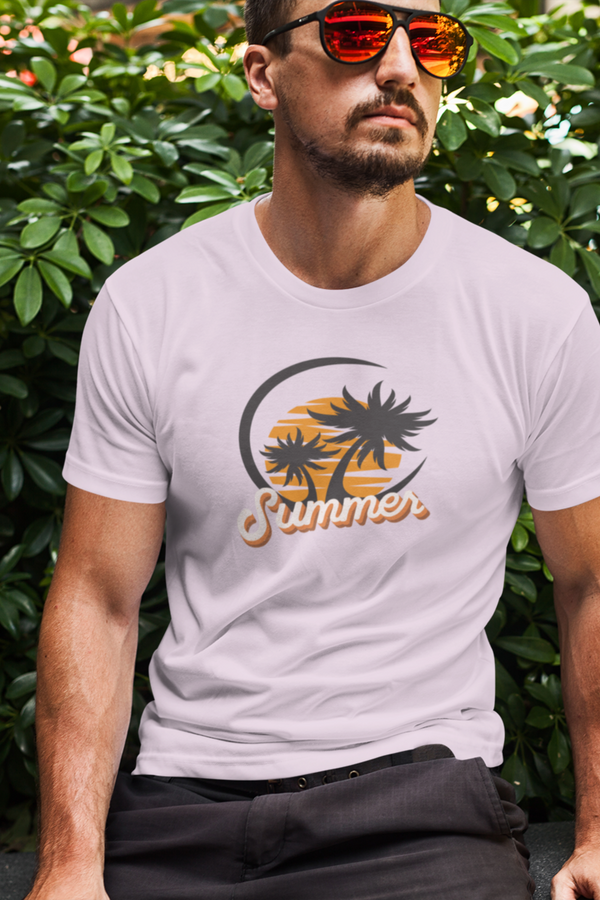 Summer Beach Vibes Printed T-Shirt For Men - WowWaves