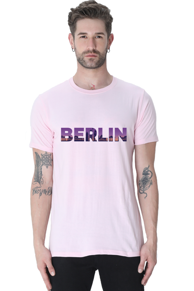 Berlin Skyline Printed T-Shirt For Men - WowWaves - 12