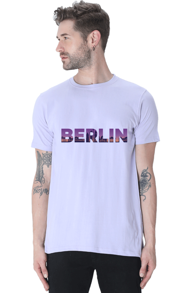 Berlin Skyline Printed T-Shirt For Men - WowWaves - 13