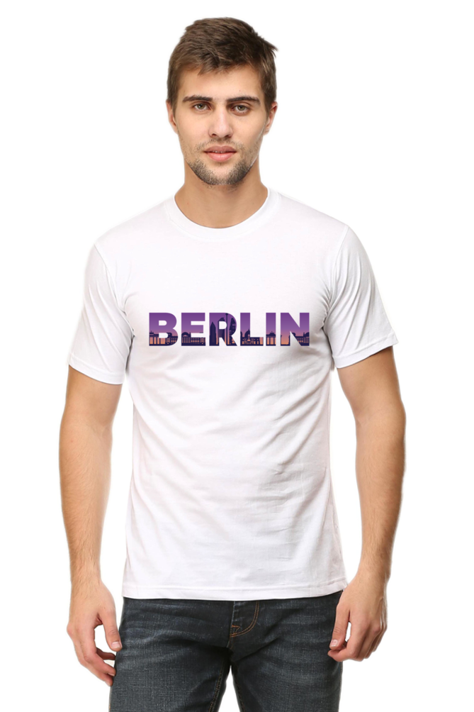 Berlin Skyline Printed T-Shirt For Men - WowWaves - 10