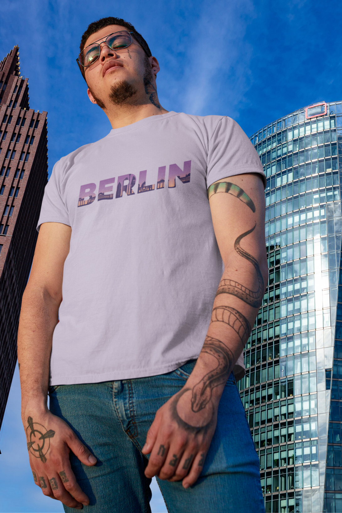 Berlin Skyline Printed T-Shirt For Men - WowWaves - 8