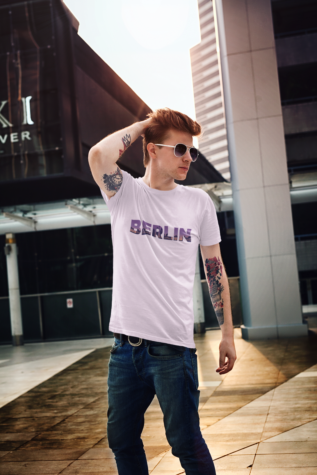 Berlin Skyline Printed T-Shirt For Men - WowWaves - 7