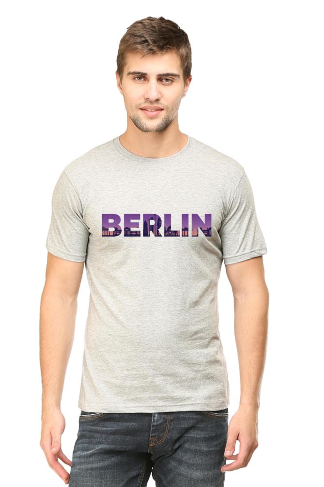 Berlin Skyline Printed T-Shirt For Men - WowWaves - 11